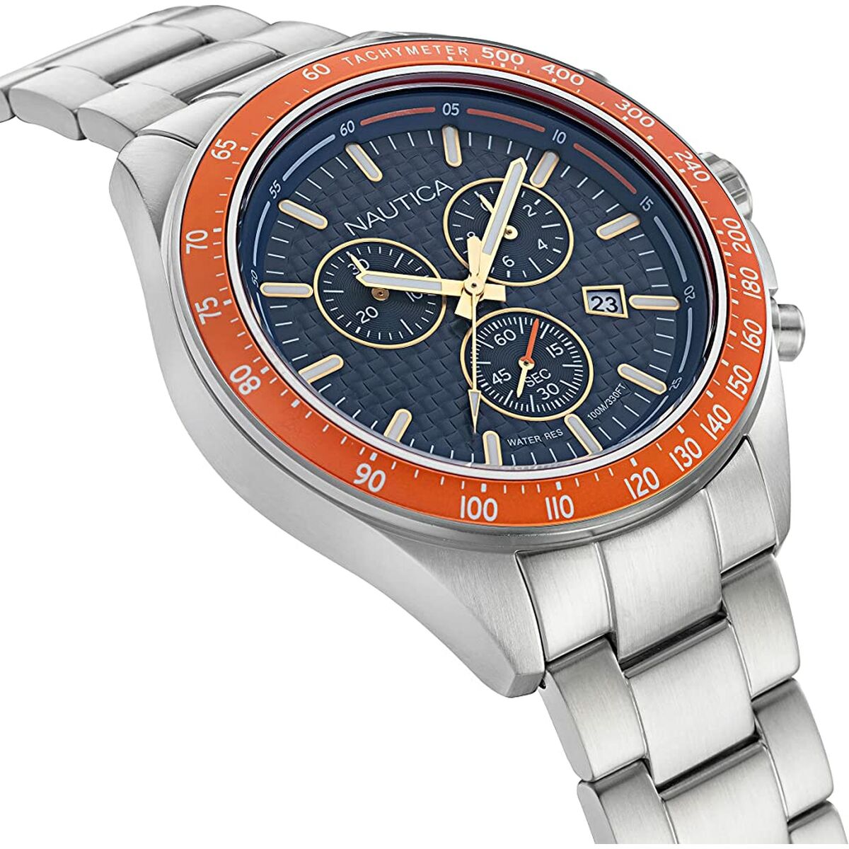 Nautica Men's Watch Nautica Napobf117 Silver (Ø 47 Mm)